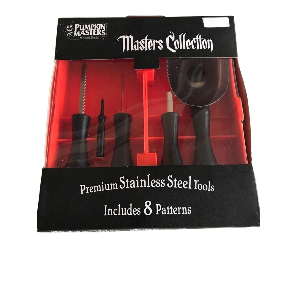 New Pumpkin Masters Masters Collection Pumpkin Carving Kit  5 Tools, 8 Patterns